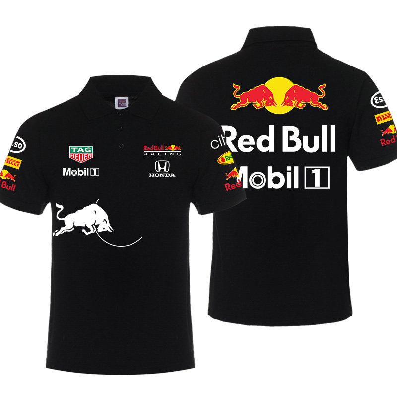 Polo Red Bull Racing Mobil 1 Coton Homme Manche Courte